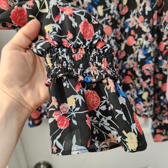 JUST Female Floral Blouse S‎ Cottagecore Office Feminine - Picture 6 of 8